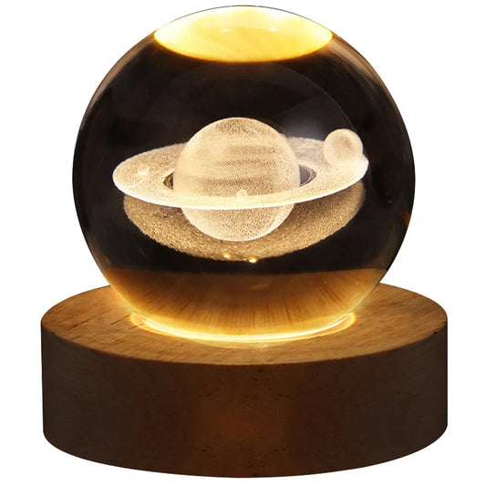 Galaxy crystal ball lamp